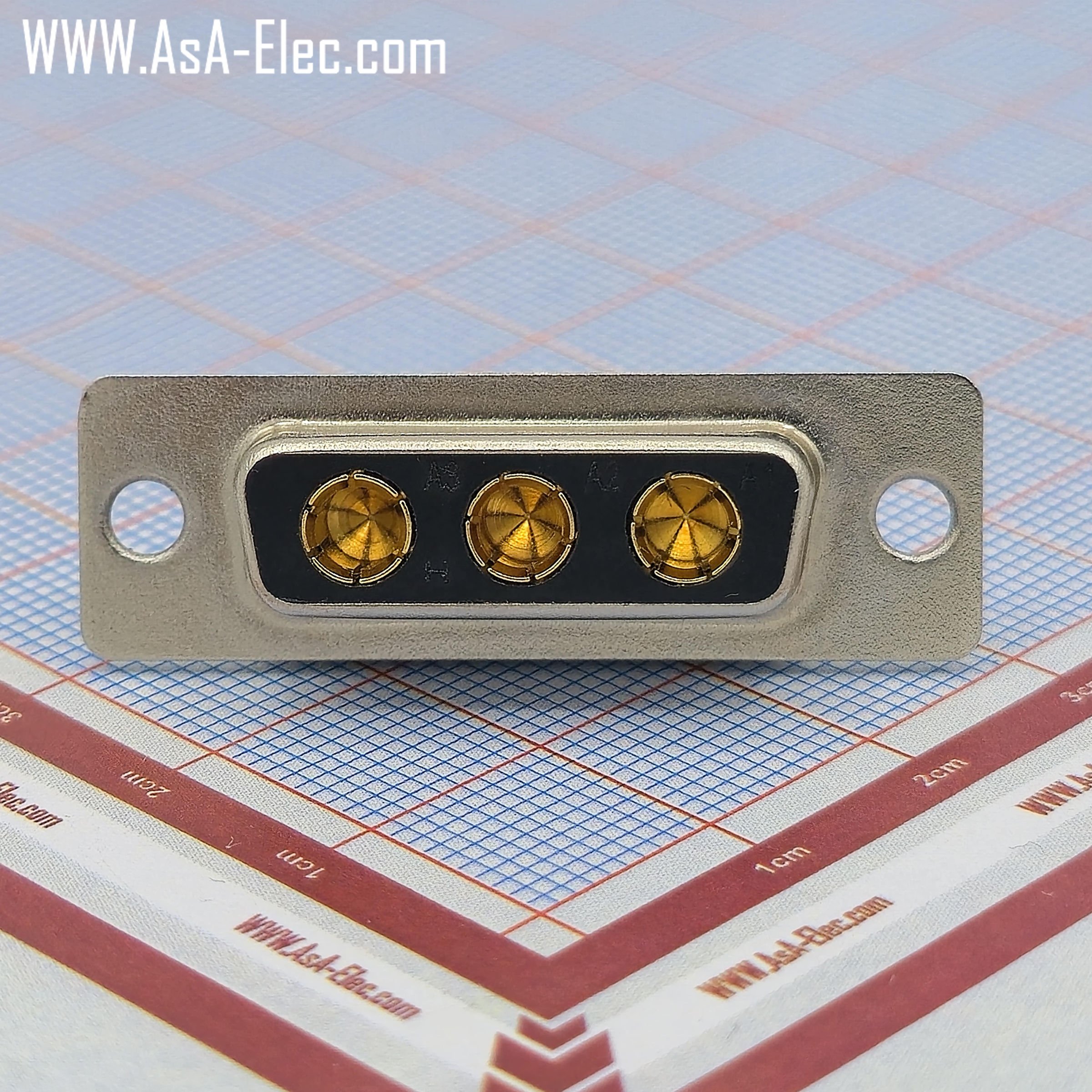 POWER D-SUB 3W3 SOLDER CUP-FEMALE